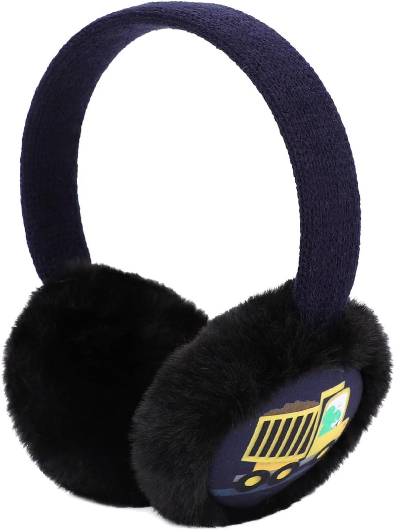 Ztl Kids Knit Earmuffs Soft Plush Ear Warmers Winter Outdoor Ear Muffs for Boys Girls - Image 3